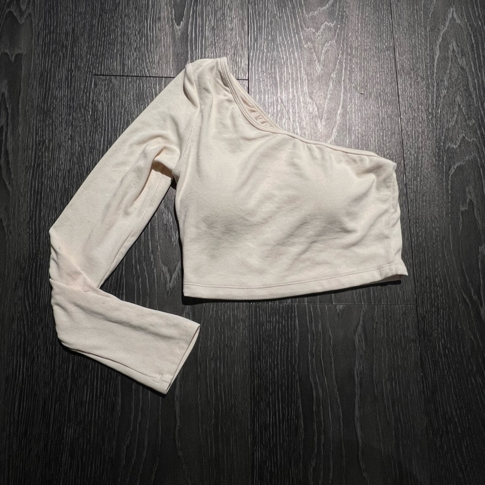 Klassy network one shoulder crop top